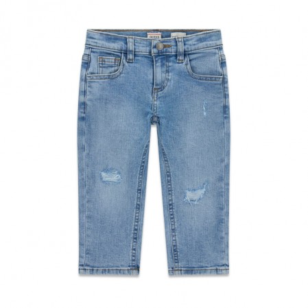 Pantaloni lungi denim copii Guess pentru baiat cu picioare lungi