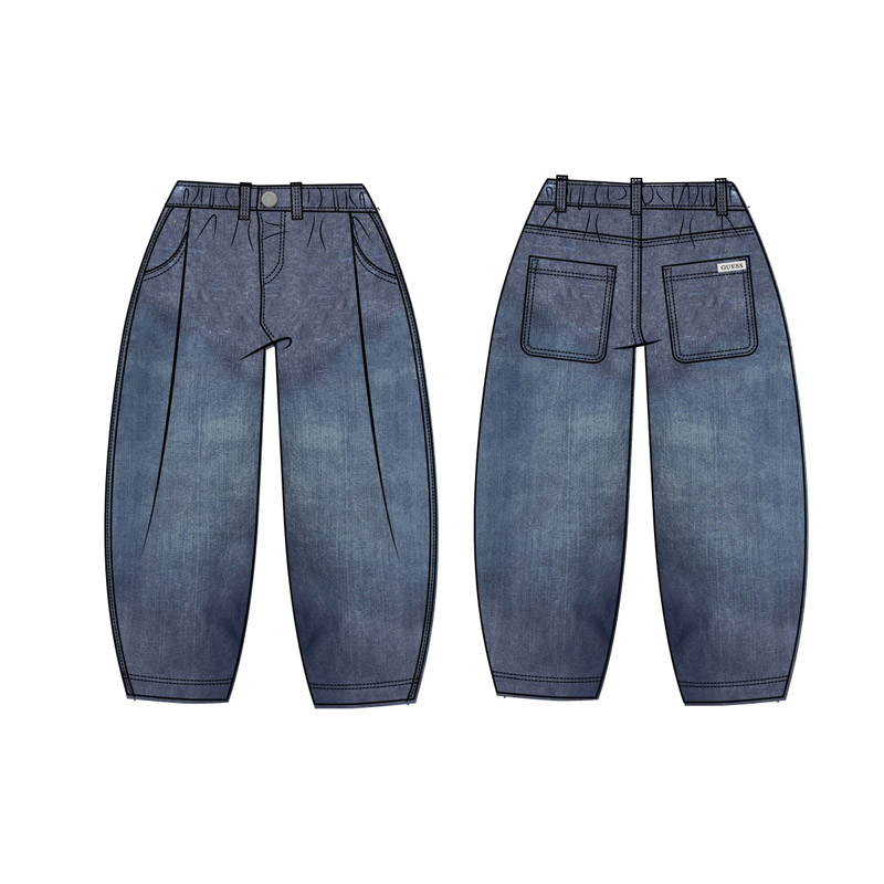 Pantaloni lungi copii Guess pentru baiat cu picioare tip balon