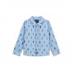 Camasa copii cu maneci lungi Guess pentru baiat cu print de ursulet