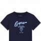 Tricou copii cu maneca scurta Guess pentru baiat cu logo cu inscriptii