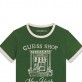 Tricou copii Guess pentru baiat cu logo mare si inscriptie