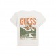 Tricou copii cu maneca scurta Guess pentru baiat cu logo mic la mijloc Tricou copii cu maneca scurta Guess pentru baiat cu logo mic la mijloc