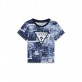 Tricou copii cu maneca scurta Guess de baiat cu print colorat si logo