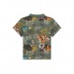 Tricou polo copii Guess pentru baiat cu maneca scurta si print colorat