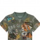 Tricou polo copii Guess pentru baiat cu maneca scurta si print colorat