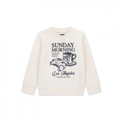 Bluza copii Guess pentru baiat cu logo mare si inscriptie