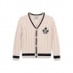 Cardigan copii cu maneca lunga Guess pentru baiat cu decolteu ascutit