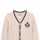 Cardigan copii cu maneca lunga Guess pentru baiat cu decolteu ascutit