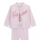 Set bebe Guess pentru fetita hanorac cu fermoar body si pantaloni