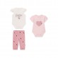 Set bebe Guess pentru fetita doua body cu maneca scurta si pantaloni
