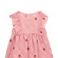 Rochita body bebe Guess de fetita cu maneca scurta inscriptie si print Rochita body bebe Guess de fetita cu maneca scurta inscriptie si print
