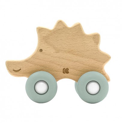 Kikkaboo Jucărie din lemn cu parte de dentiție Hedgehog Mint 