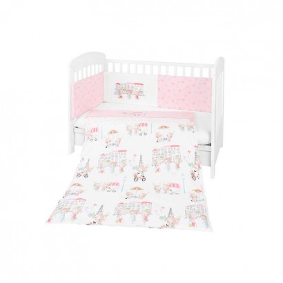 Kikkaboo Set de dormit bebeluș 2 piese EU style 70 х 140 Day in Paris