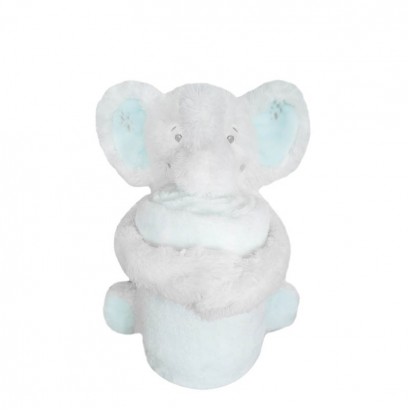 Kikkaboo Set jucărie cu păturică Elephant Time