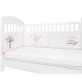Kikkaboo Protecție laterală cu burete Pink Bunny 210cm