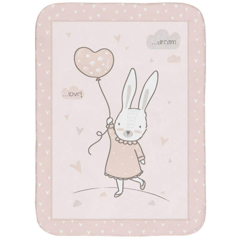Kikkaboo Pătură super moale pentru bebe 80х110 cm Rabbits in Love