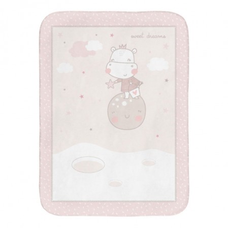 Kikkaboo Patura moale bebe 110x140 Hippo Dreams