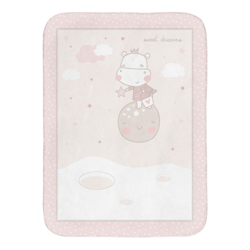 Kikkaboo Patura moale bebe 110x140 Hippo Dreams