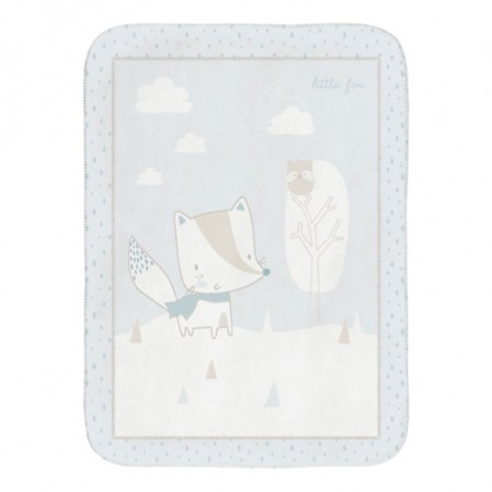 Kikkaboo Patura moale bebe 110x140 Little Fox