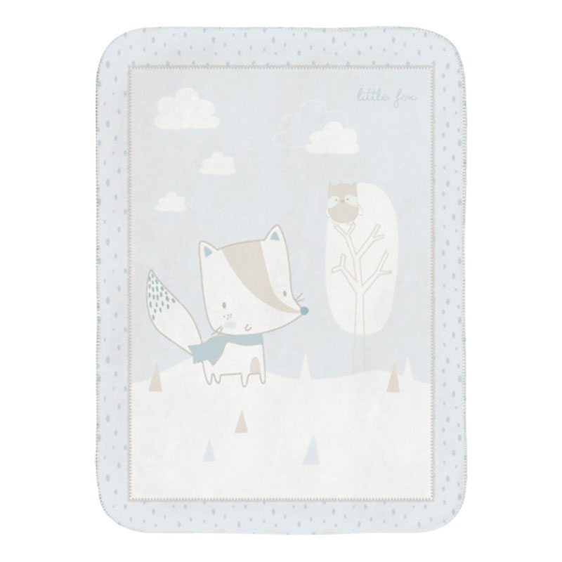 Kikkaboo Patura moale bebe 110x140 Little Fox