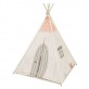 Kikkaboo Cort de joaca din lemn cu sezut moale Beige House