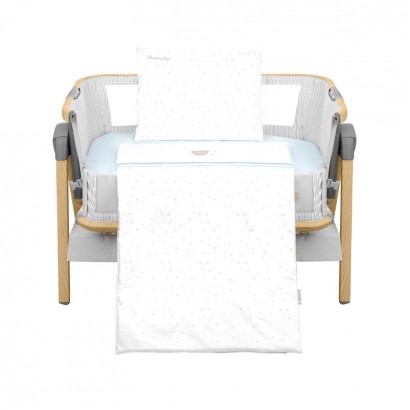 Kikkaboo Lenjerie de mini patut bebe 5p Dream Big Blue