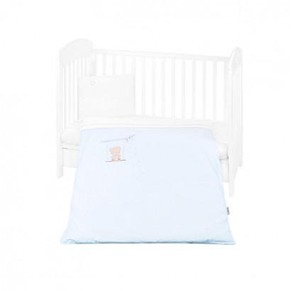 Kikkaboo Lenjerie patut bebe cu broderie 5p Dream Big Blue