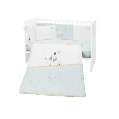 Kikkaboo Lenjerie patut bebe 6p 60x120 Stripy Friends