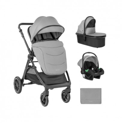 Kikkaboo Carucior multifunctional 3in1 cu landou Ava Grey