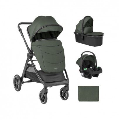 Kikkaboo Carucior multifunctional 3in1 cu landou Ava Army Green