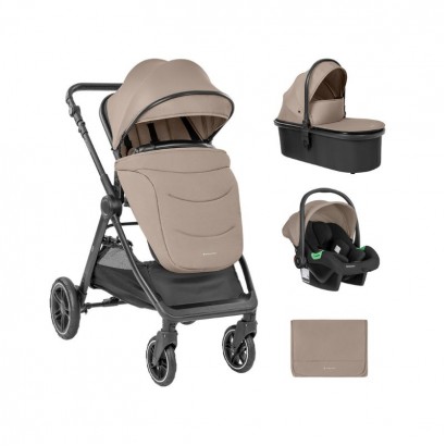 Kikkaboo Carucior multifunctional 3in1 cu landou Ava Beige