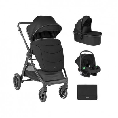 Kikkaboo Carucior multifunctional 3in1 cu landou Ava Black