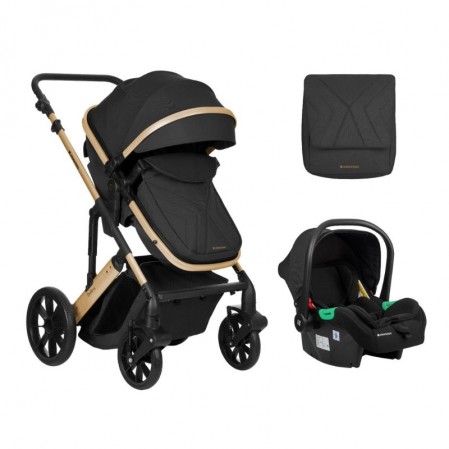 Kikkaboo Carucior multifunctional 3in1 cu scaun transformator Darling Black 2024