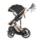 Kikkaboo Carucior multifunctional 3in1 cu scaun transformator Darling Black 2024