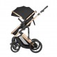 Kikkaboo Carucior multifunctional 3in1 cu scaun transformator Darling Black 2024