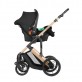 Kikkaboo Carucior multifunctional 3in1 cu scaun transformator Darling Black 2024