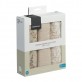 Kikkaboo Set de 3 scutece din muselina 75х75 cm Secret Garden Beige