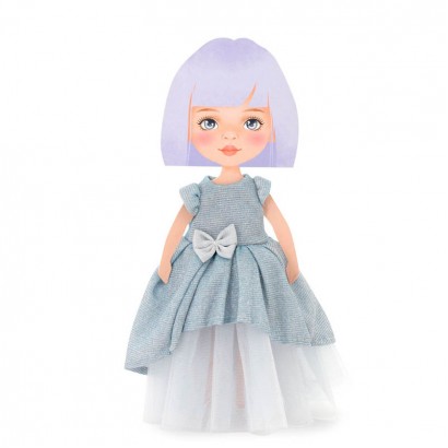 Orange Toys Sweet Sisters Set hăinuțe Rochiță albastru pal 28 cm