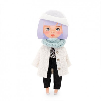 Orange Toys Sweet Sisters Set hăinuțe Paltonaș din Blană albă 28 cm