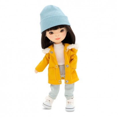 Orange Toys Sweet Sisters Lilu cu parka în nuanță muștar 32 ​​cm