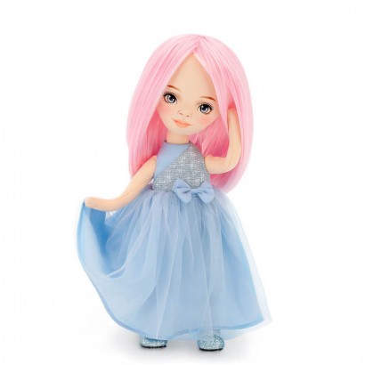 Orange Toys Sweet Sisters Billy intr-o rochiță albastră din satin 32cm