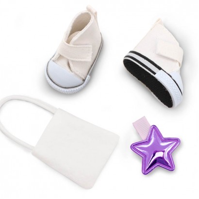 Orange Toys Set pantofi si accesorii Stea mov si tenisi
