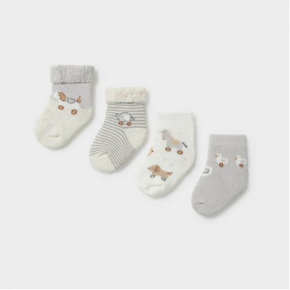 Sosete bebe Mayoral unisex de 4 perechi