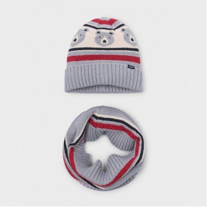 Set copii Mayoral unisex caciula cu fular
