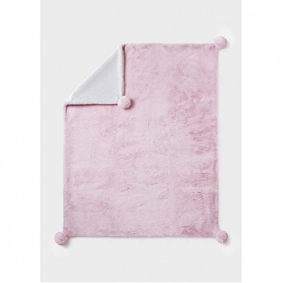 Patura pufoasa bebe Mayoral cu pompoane unisex