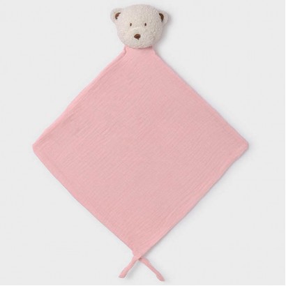 Jucarie moale de imbratisat bebe Mayoral cu snur pentru suzeta unisex
