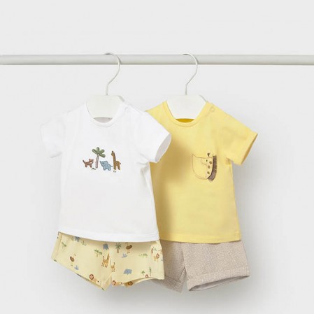 Set bebe Mayoral pentru baiat 4 piese cu aplicatie