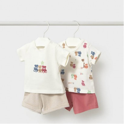 Set bebe Mayoral pentru baiat 4 piese cu aplicatie