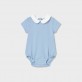 Body bebe Mayoral pentru baiat cu guler cu broderie
