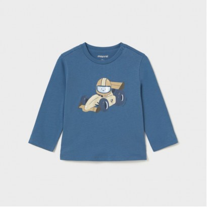 Bluza bebe Mayoral pentru baiat cu imprimeu masina